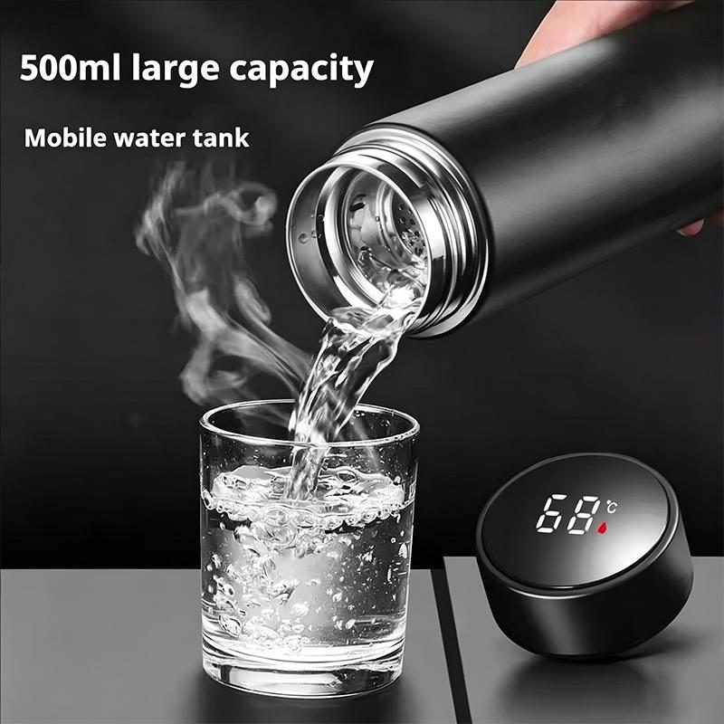 500ML Car Vacuum Cup 304 Stainless Steel Thermos Flask For VW GTI Polo Golf Passat B6 Tiguan Arteon CC Taigo Caddy Jetta Hub Cap