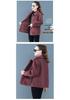 Stylish Imitation Lamb Wool Coat for Women Aged 50-60, Warm Particle Velvet Top for Middle-Aged and Elderly