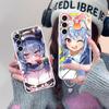 Holo Usada Pekora Clear Mobile Phone Case for Samsung Galaxy S25 S24 S23 S22 S21Plus FE Ultra Colorful Cover
