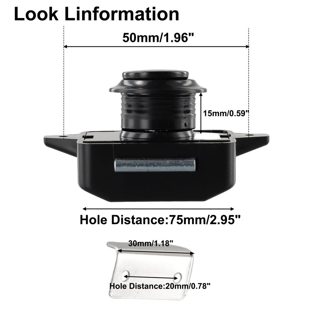 Nowy Zamek Zatrzaskowy Zamykany na Przycisk Części Zamienne do Zatrzasku Akcesoria Zamienne do Przycisku Naciskowego Szafka ze Stopu Cynku Kamper Przyczepa Kampingowa Drzwi