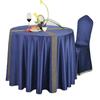 Solid Color Satin Round Table Cloth Tablecloth Table Cover Overlay For Birthday Wedding Banquet Restaurant Festival Party Supply