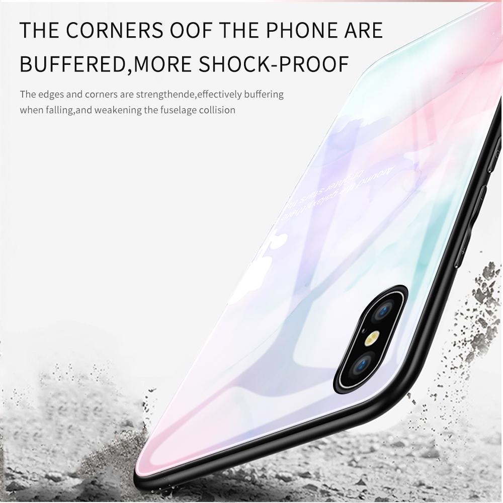 Pouzdro na telefon z tvrzeného skla pro Huawei P30Lite Honor 90Lite 9X X6A X9B Infinix Hot40 Note30 Tecno Spark20 Moto G15 G22 Měkký okraj Nárazuvzdorný Hladký kryt