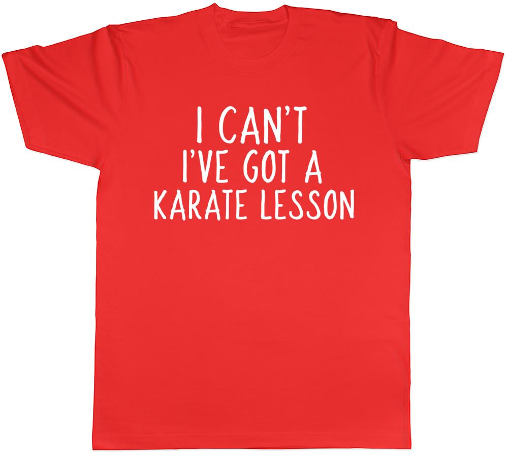 I Cant Ive Got a Karate Lesson Unisexs Unisexs Ladies Unisex TShirt S
