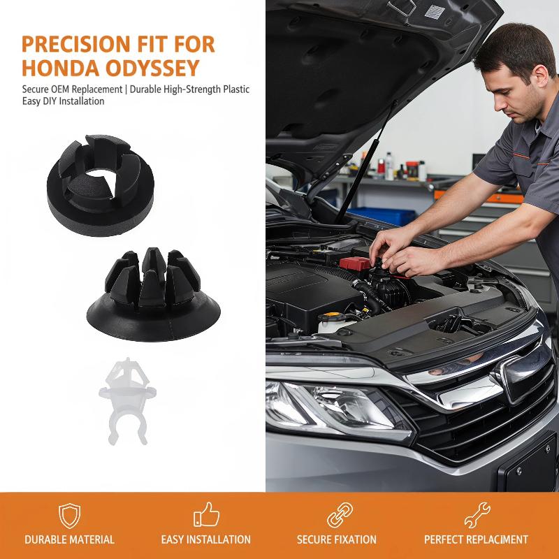 10Pcs Car Hood Support Rod Clamp Clip Plastic Bonnet Prop Fastener Replacement Retainer Clip For Vehicle Repair Accessories
