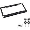 Bling Car License Plate Frame, Handcrafted Crystal Stainless Steel License Plate Frame, Sparkly, Durable, Universal Fit, Car Accessories For Girls,