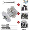 Piston Pneumatic Motor M1-M7-F-L-IEC with Forward/Reverse & Stepless Speed Regulation, Explosion-Proof Safety.