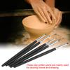 5pcsCelsiusset Silicone Soft Head Clay Pottery Moulding Pen   Craft Tool(black head)