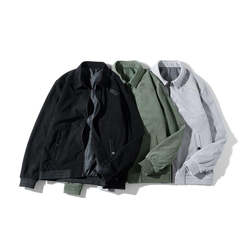 Spring and Autumn New Men's Korean Version Trendy Lapel Jacket Couple Stylish Loose Versatile Men's Jacket