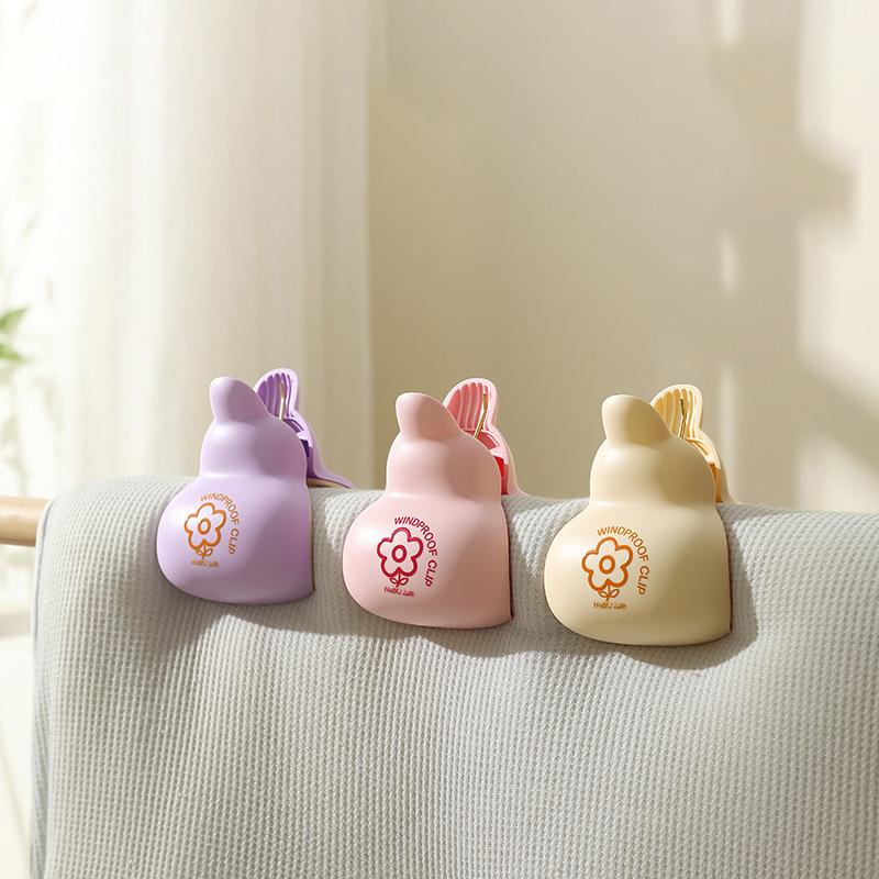 Beach Towel Clips Reusable Large Windproof Clothes Pegs Plastic Strong Clothespins Laundry Tong For Blankets Coats Towel
