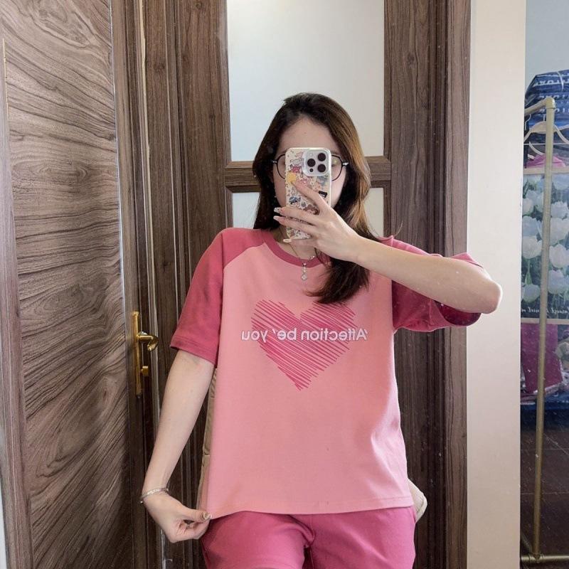 Short-sleeved long pants pajamas women's summer cartoon cute can be worn outside plaid loungewear imitation cotton suit summer thin