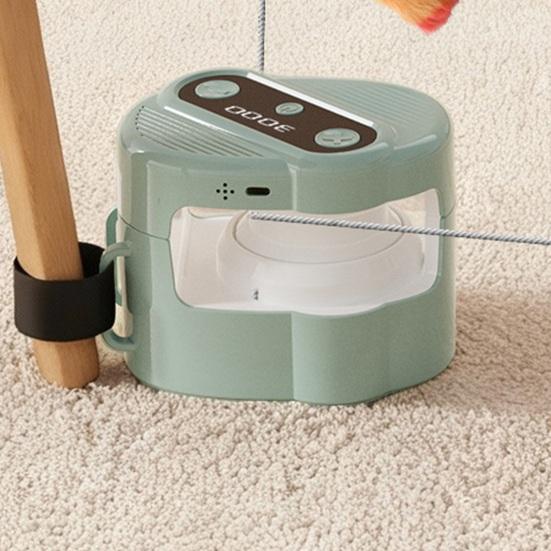 Electronic Interactive Cat Teaser Indoor Cats Moving Plush Toy with Remote Control Fun Treadmill for Bored Kitten Puppy Chasing Run Exercise Mental