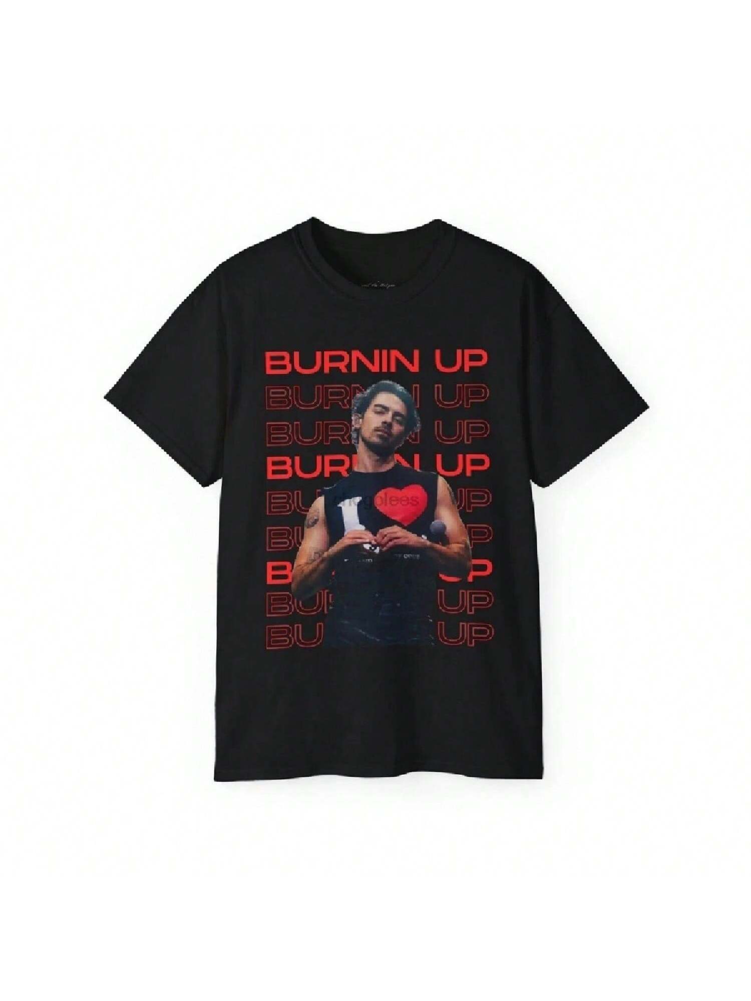 

Burning Up Joe Jonas Unisex Ultra Cotton Tee XXXXXL чёрный