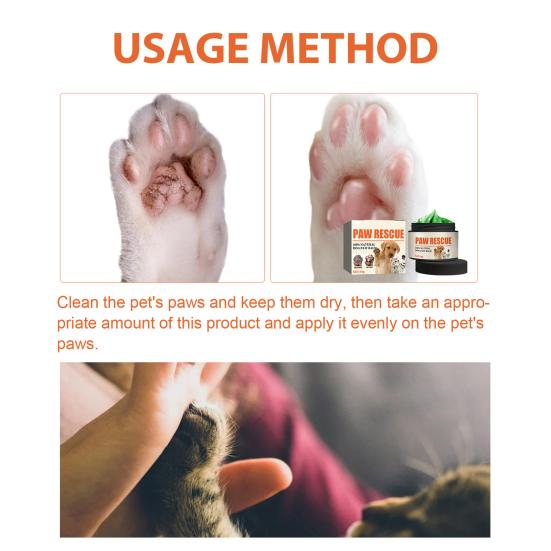 Yousheng Pet Paw Cream for Prevent Dry & Cracking Mild Natural Ingredients Moisturizing Cat Dog Paw Balm to Heal & Repair Paw Skin Crack Pet Supplies