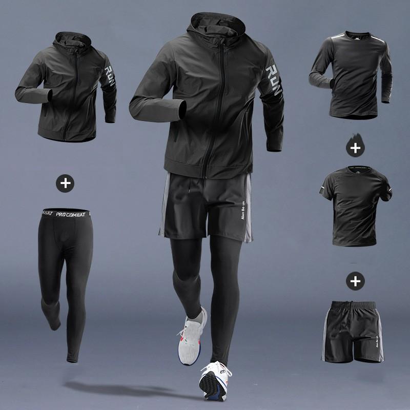Men's Morning Running Exercise Set Thin Quick Drying Set