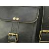 Leather Shoulder Satchel Laptop Bag Messenger (Handmade Bag)  Men Vintage