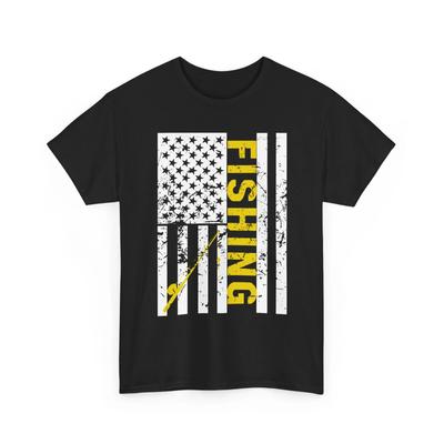 Fishing Rod American Flag Shirt, Fishing Season Lovers Fisherman Men Dad T Shirt