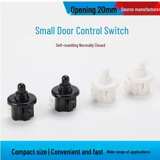 KA5 Refrigerator Light Switch: 12/14/20mm Self-Reset, Normally Open/Closed, Door-Controlled for Wardrobe