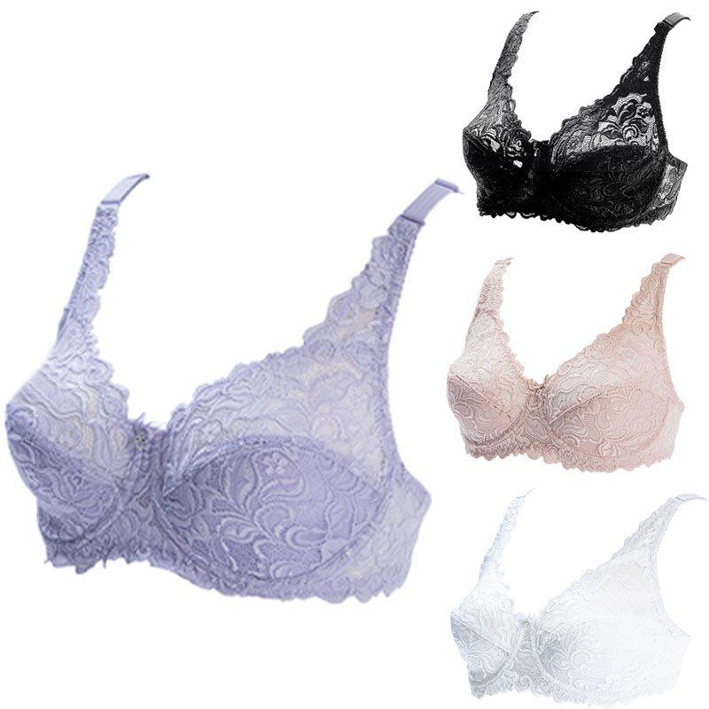 Eleganter Und Sexy Spitze Damen BH Übergröße 75-100 D E Ultradünne Büstenhalter 95e 100e Unterwäsche