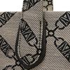 Used 11974 Gigi Empire Logo Large Tote 30S3G3GT3J 7924 Black 2-Way Shoulder Bag MK Jacquard Natural Unisex from Japan