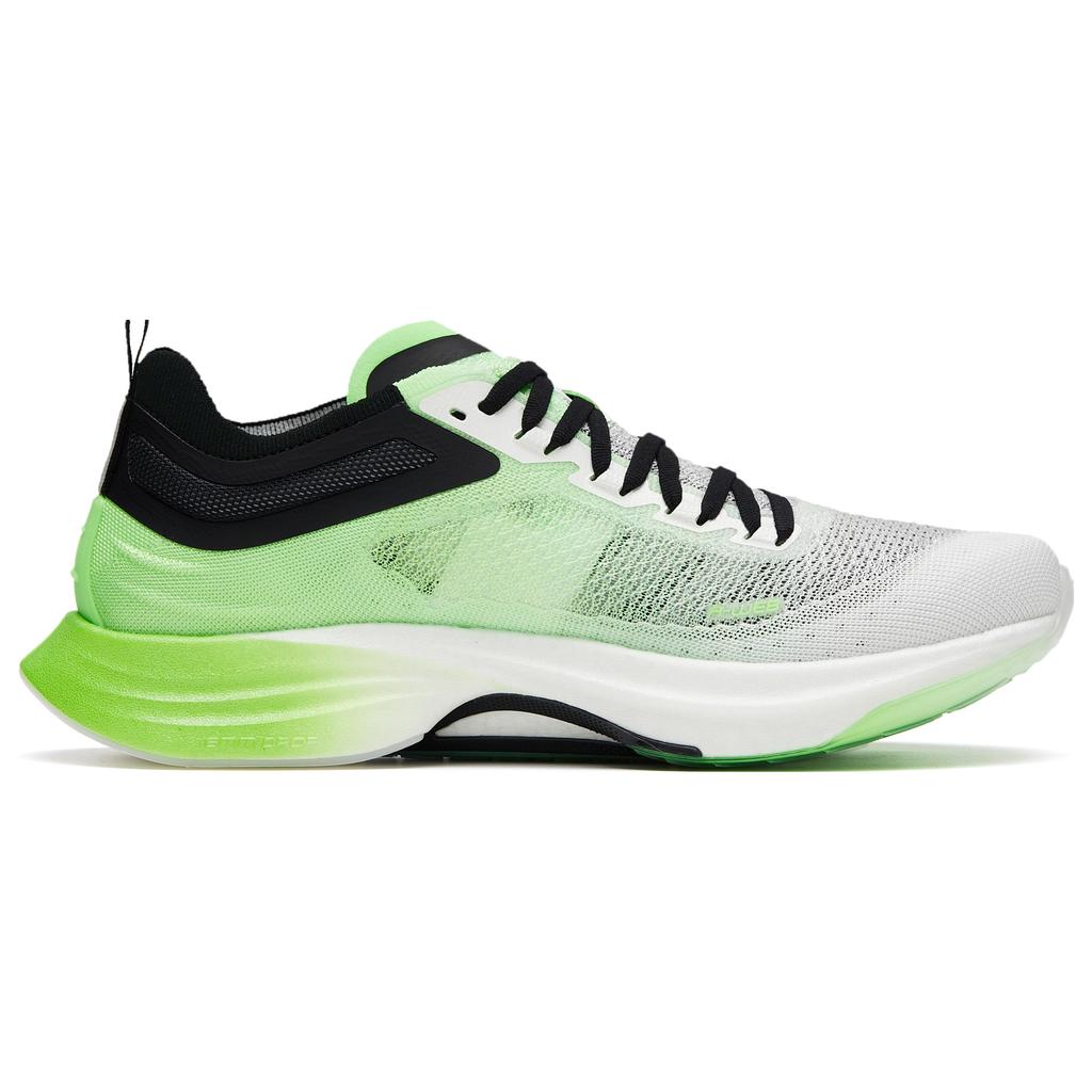 New Anta Running Collection MaX Pro Cushioned Slip Resistant Low Top Running Shoes Men's White Green Black 112325584S-2
