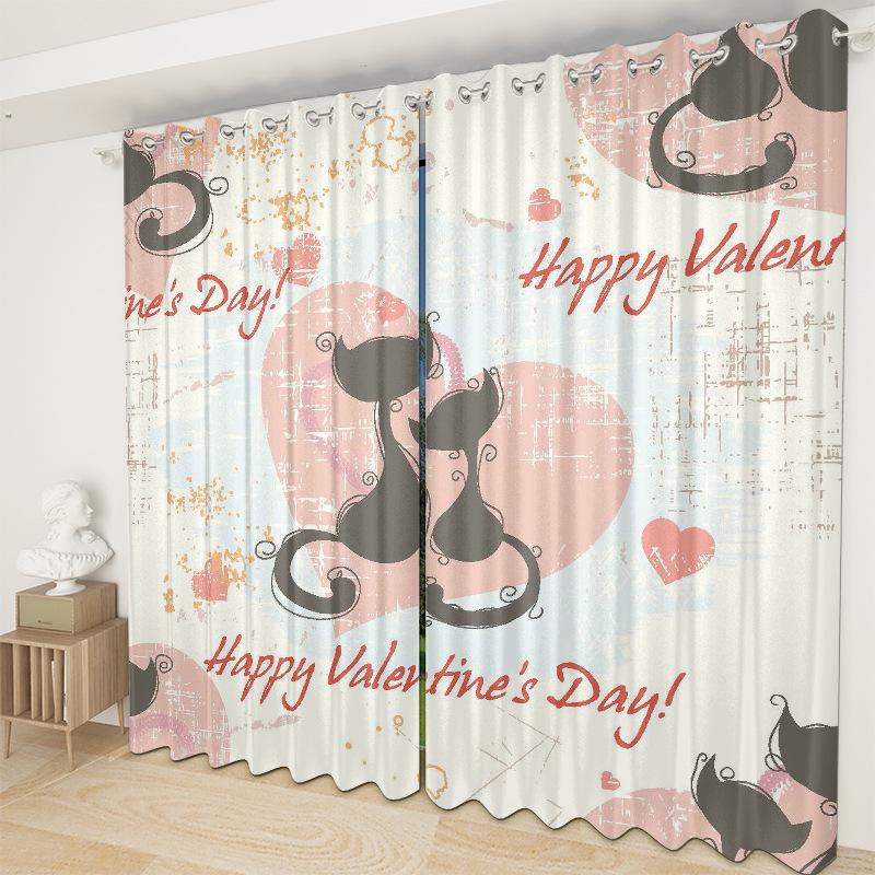 Cartoon Curtain Cloth Bedroom Living Room Balcony Blackout Curtain Office Hotel Insulation Curtain