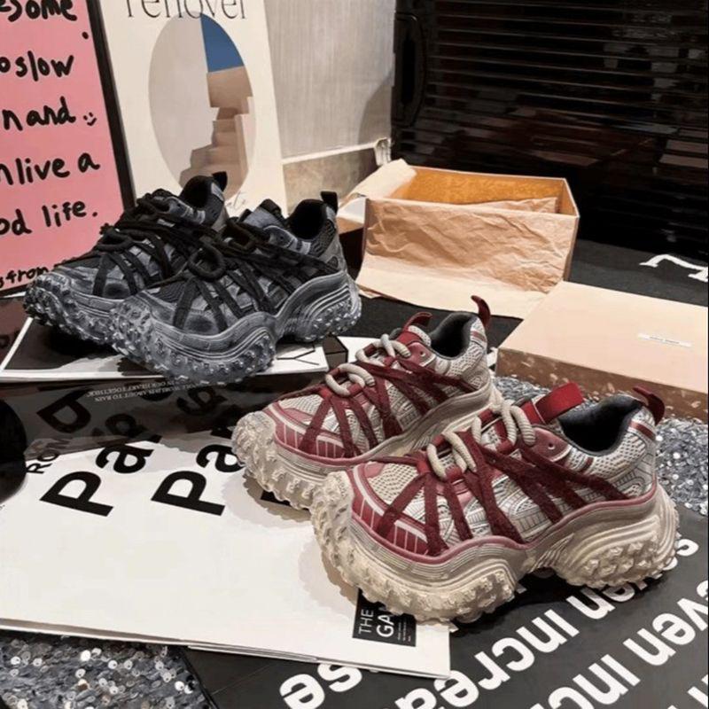 Women's Trendy Thick Sole Platform Sneakers - Height-Increasing 2025 Autumn Casual Running Shoes