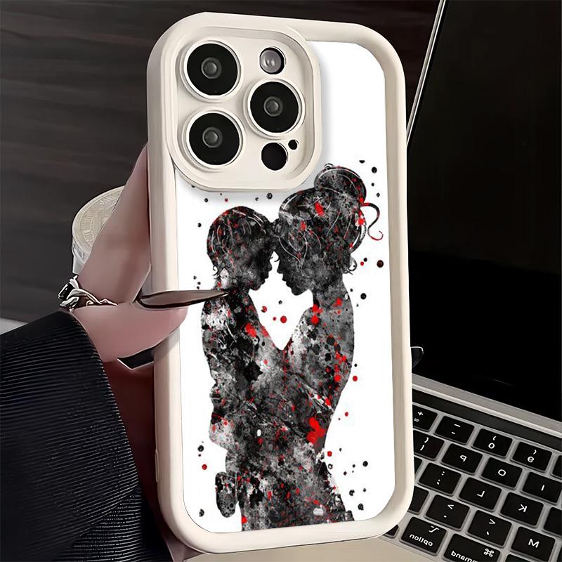Phone Case for iPhone 17 Air 16E 15 16 Pro Max Mom Baby Girls Theme Cover 14 Plus 13 12 Mini Soft Shell Silicone Fundas