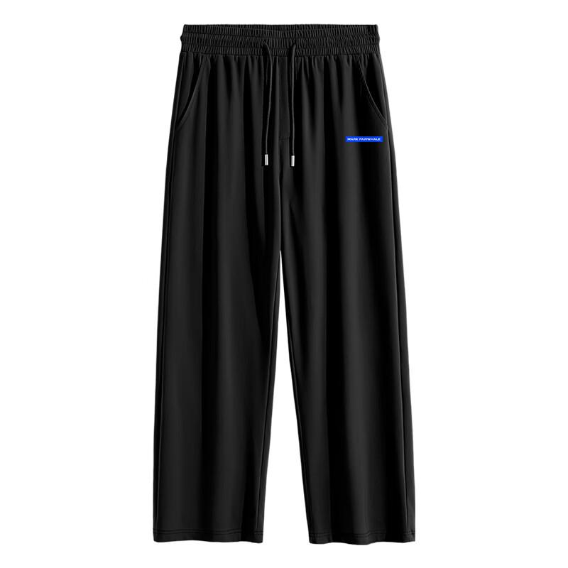 Mark Fairwhale Men's Ice Silk Straight-Leg Sports Casual Pants