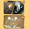 LED Bedside Lamp Funny Night Light with Suction Cup Soft Glow DIY Shape Cute Light Bulb Man Mini Night Light
