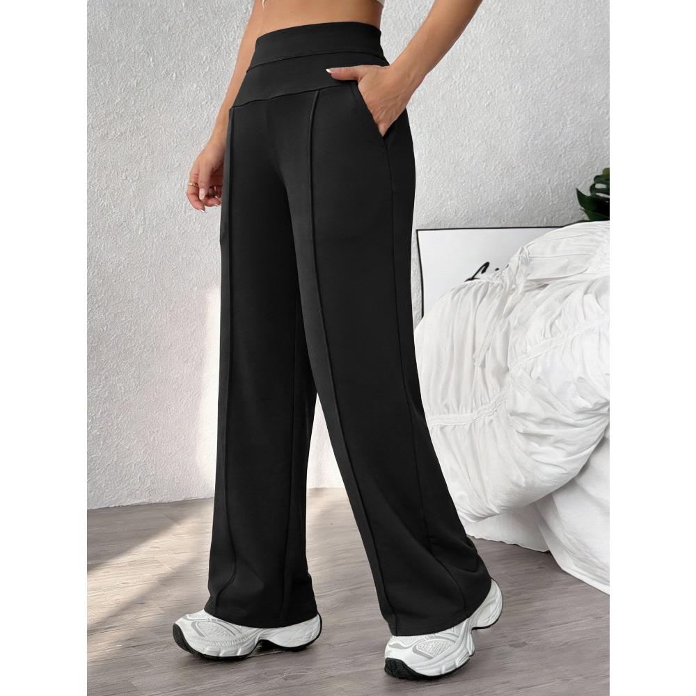 Straight Leg Sports Pants for Women, New Loose Quick Drying Pilates, Running Training Yoga Pants Fitness Suit