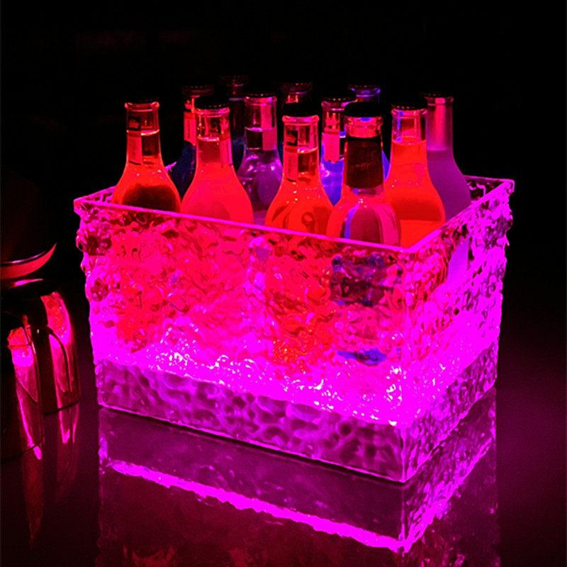 ZISIZ Luminous Glass Ice Bucket