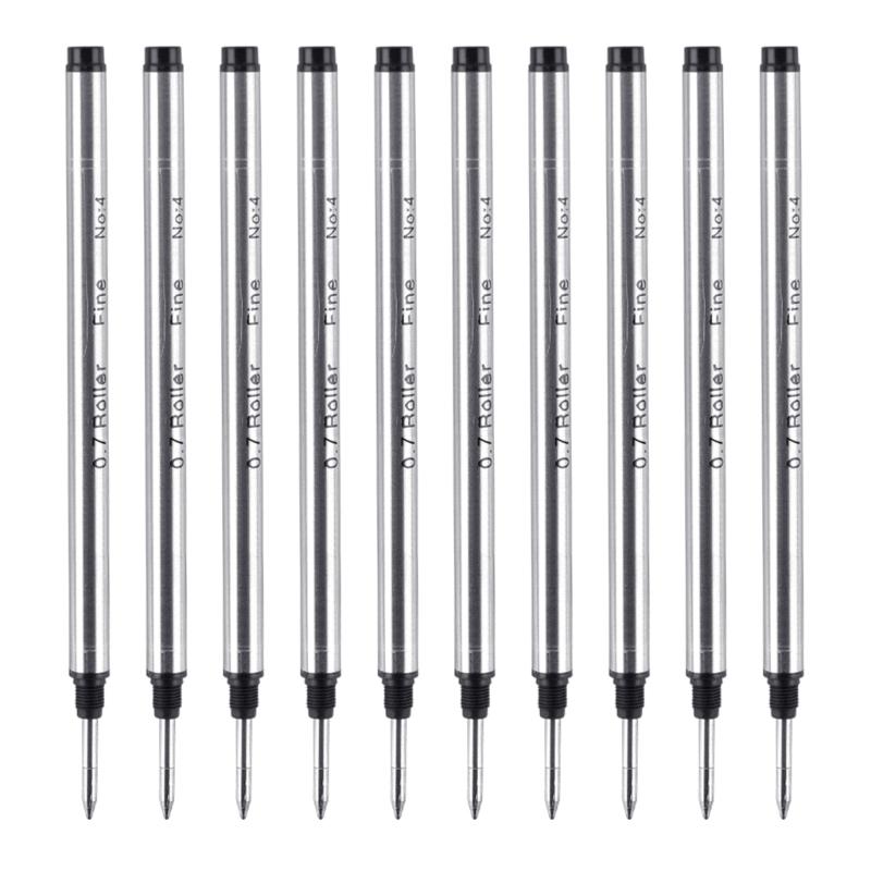 10Pcs Replacement Ballpoint Pen Refills Metal Ballpoint Refill Universal Pen Refills 0.5mm OR 0.7mm For Daily Writing