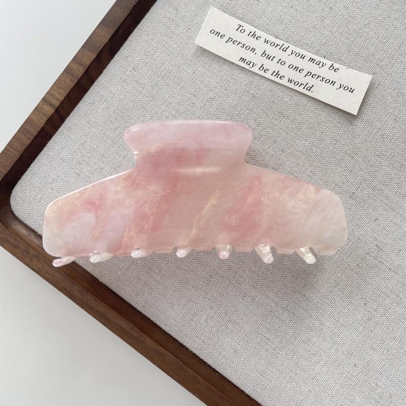 Korean Fashion Large Acetate Hair Claw Clip for Women - Versatile, Jelly Color, High-End Feel