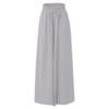 Pantaloni da Donna a Gamba Larga Estivi Culottes Elastici a Vita Alta Fluido Palazzo Pantaloni Ampi Svasati con Tasche