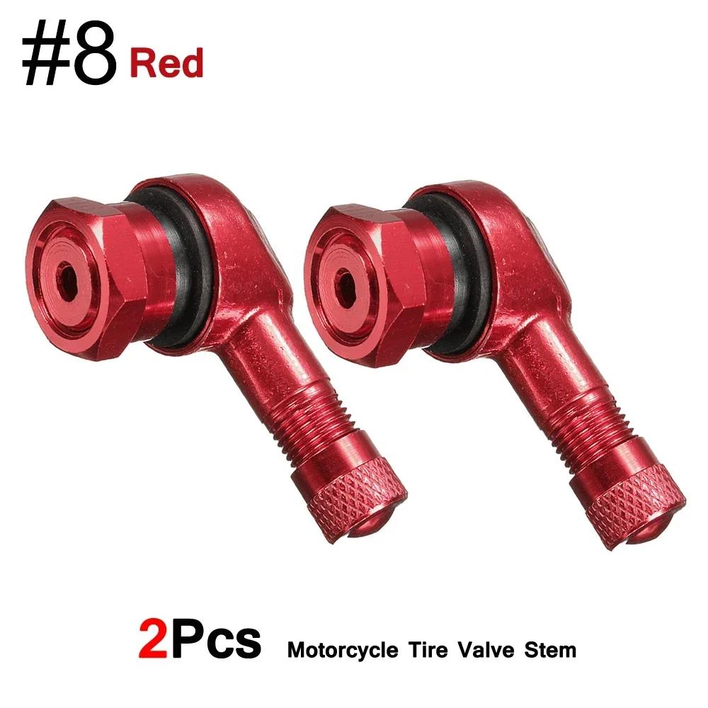 2Pcs 90 Degree Universal Motorcycle Aluminum Wheels Tire NCY Leak-proof TWPO Valve Caps CNC Motorcycle Tire Valve Stems