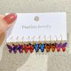 Schmetterling Ohrringe Farbe Acryl Schmetterling Damen Ohrringe Kleine Frische Süße Schöne Mädchen Farbe Ohrringe Schmuck