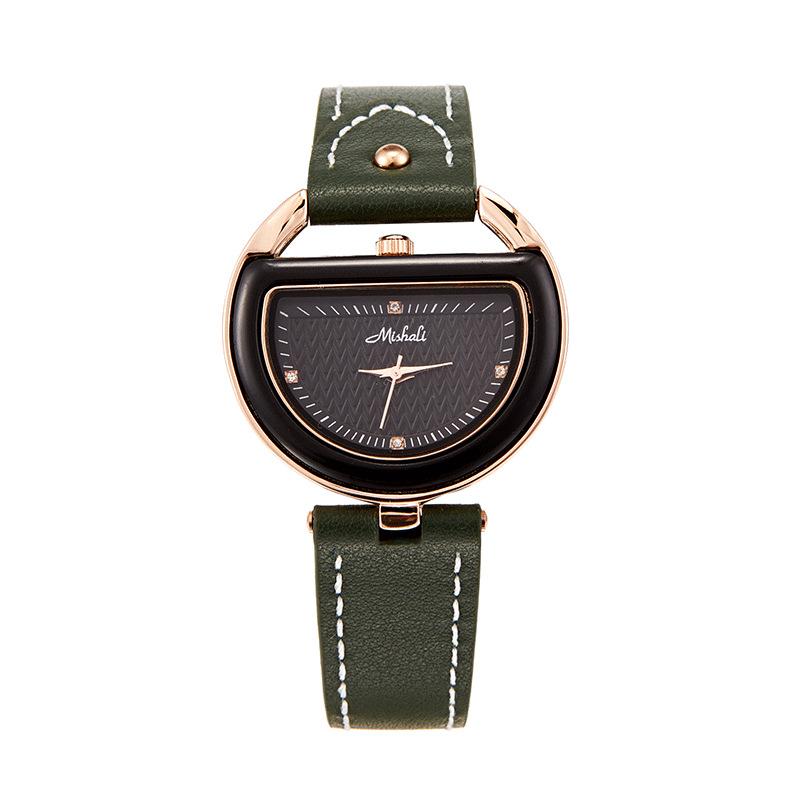 Fashion Trend Cowhide Strap Women'S Watch Retro Temperament Versatile Waterproof Watch Women