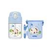 Children Water Bottle with Straw And Cup Sleeve, Portable Student Water Bottle for Kindergarten, School Use, Clear Cup BBST