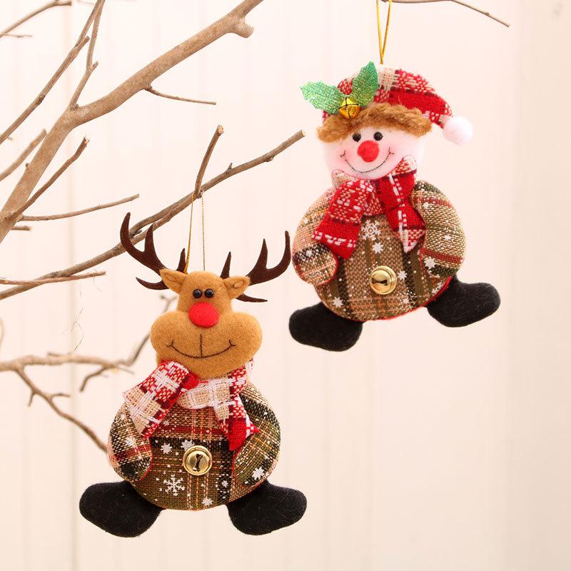 Christmas Bells Small Pendant Christmas Foot Small Fabric Decoration Supplies Christmas Tree Pendant Small Gift