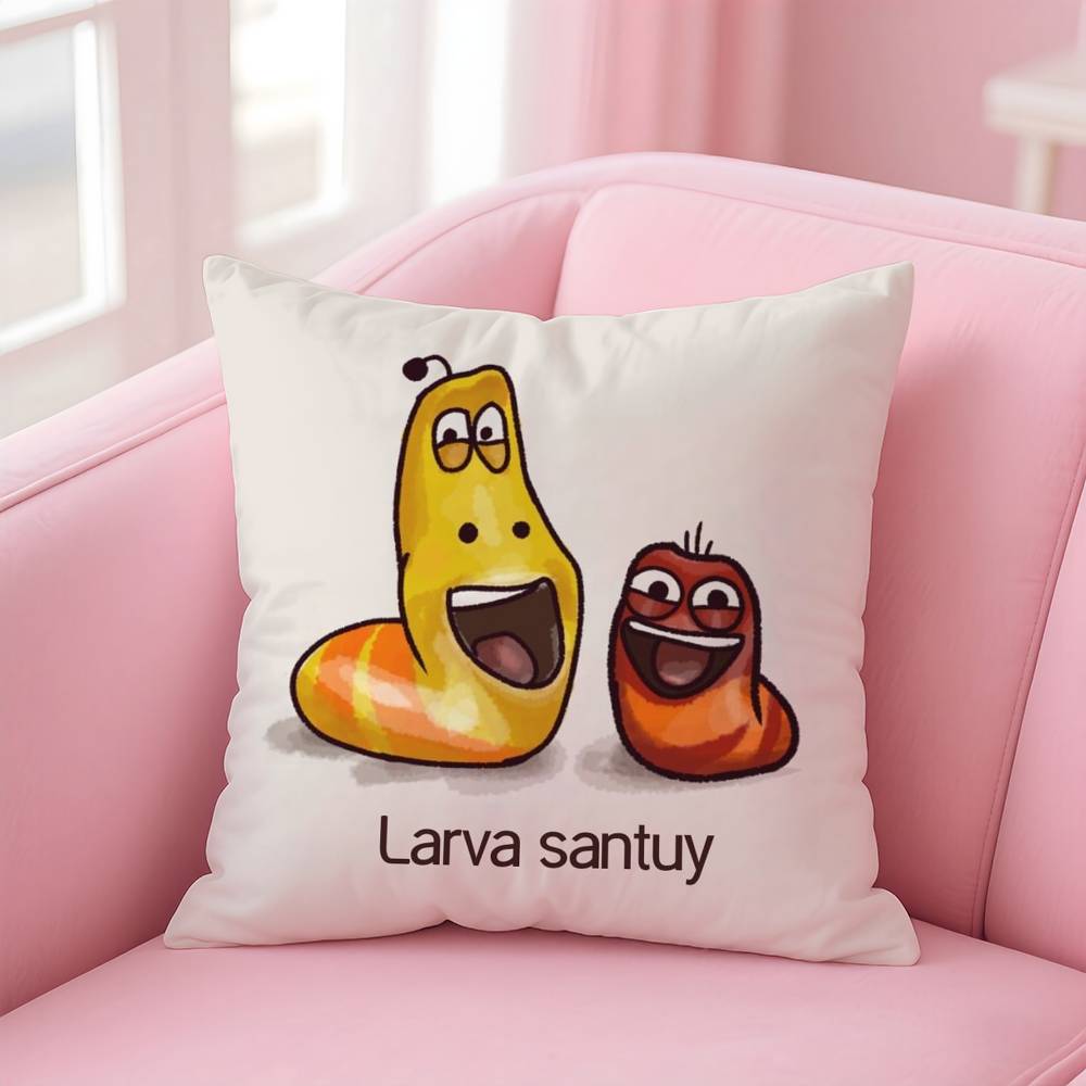 Lustiger L-Larva Kissenbezug Musterdruck Kissenbezug Wohnzimmer Sofa Kissenbezug Schlafzimmer Raumdekor