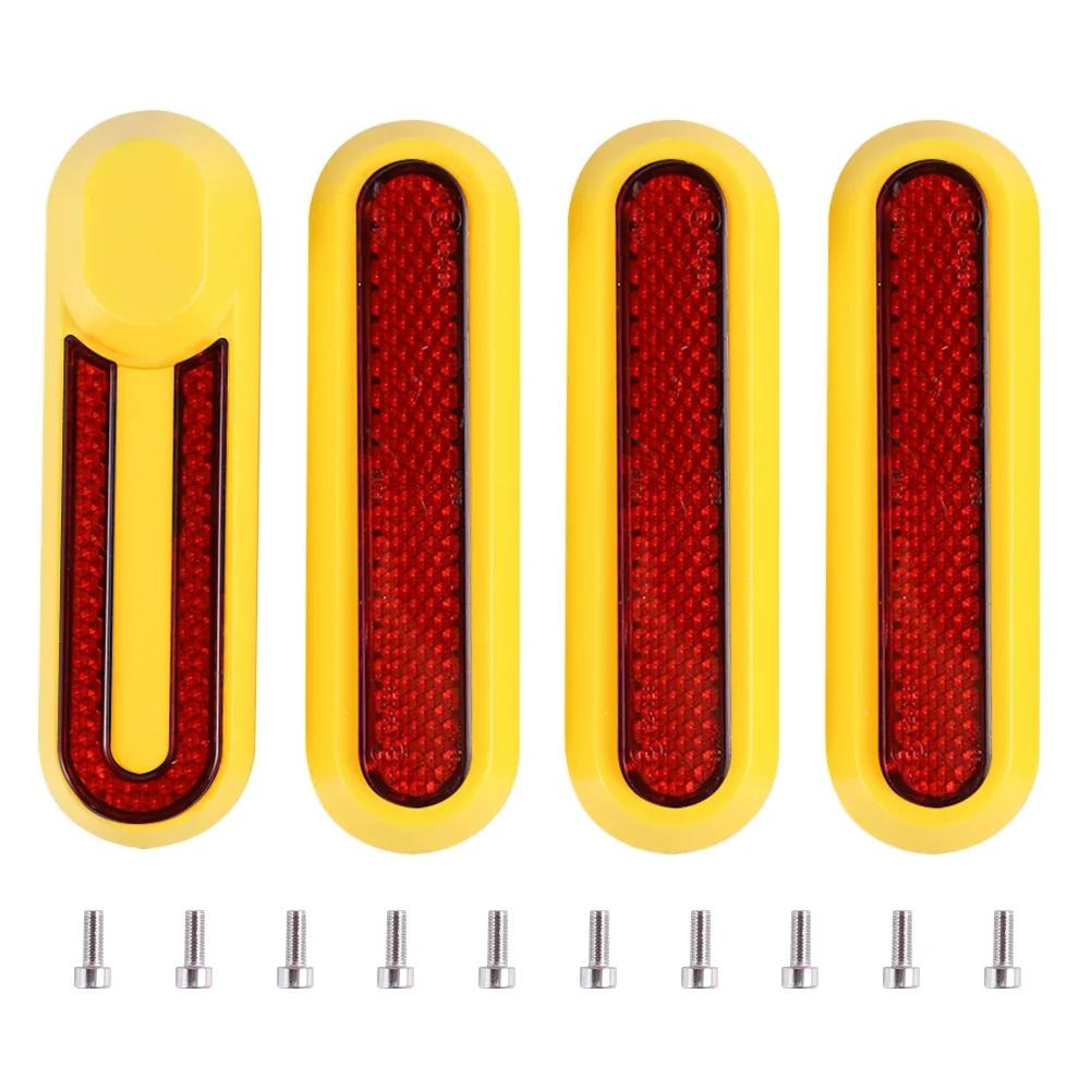 Radabdeckung Schutzschale für Xiaomi Elektroroller Pro 2/M365 Pro Sicherheitsreflektierendes Rohr Nachtreflektor Rollerzubehör