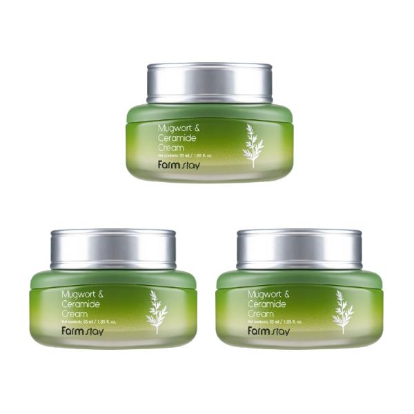 FARM STAY Mugwort & Ceramide Toner 150ml, Emulsion 120ml, Serum 35ml, Cream 55ml (15 Options)