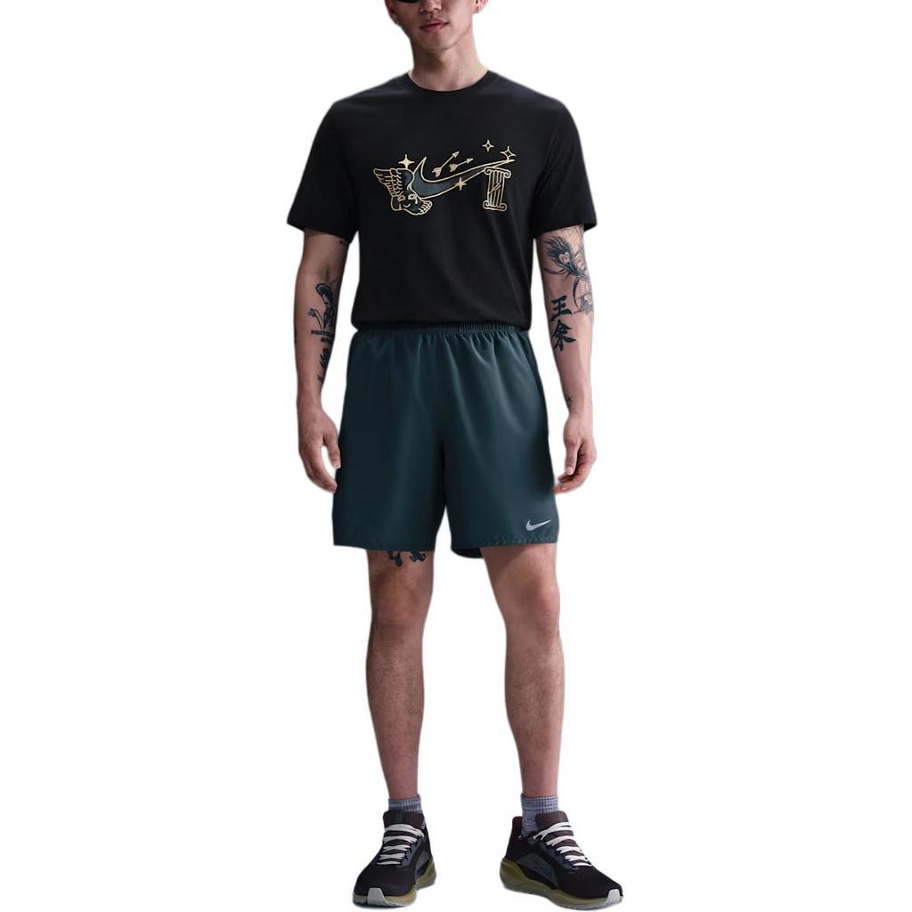 Nike Comfortable Soft Versatile Simple Short Sleeve T-Shirt Men tops Black HJ3579-010