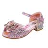 Toddler Girls' Summer Bowknot Princess High Heel Sandals