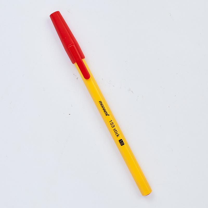 

Monami Doodle 1.0mm Bullet Tip Yellow Barrel Ballpoint Pen Clip (01008K) красный