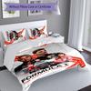 3pcs Racing Driver M-Max Verstappen Themed Duvet Cover Set, Includes 1 Duvet Cover and 2 Pillowcases,Skin-Friendly&Comfortable Fabric,Suitable Bedding