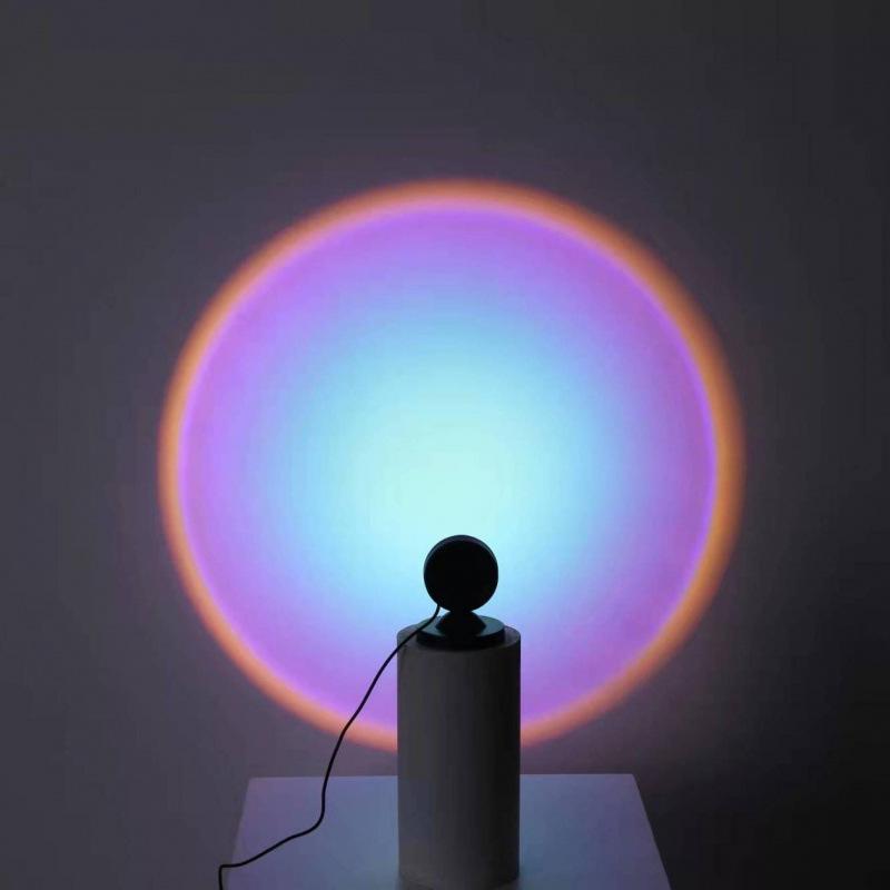 Лампа Заката - Напольный Светильник для Фотографии Инфлюенсеров с Большим Красным Гало