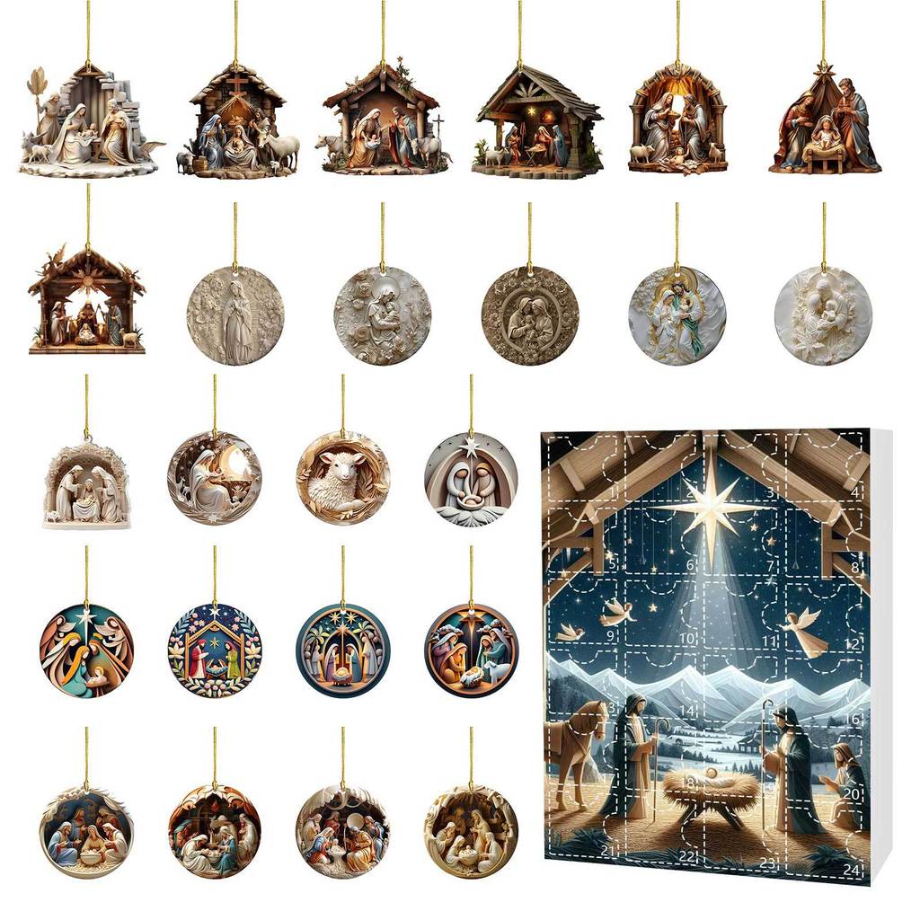 Osterkalender Überraschungsbox Acryl Hängeornament Für Feiertagsgeschenk Dekoration