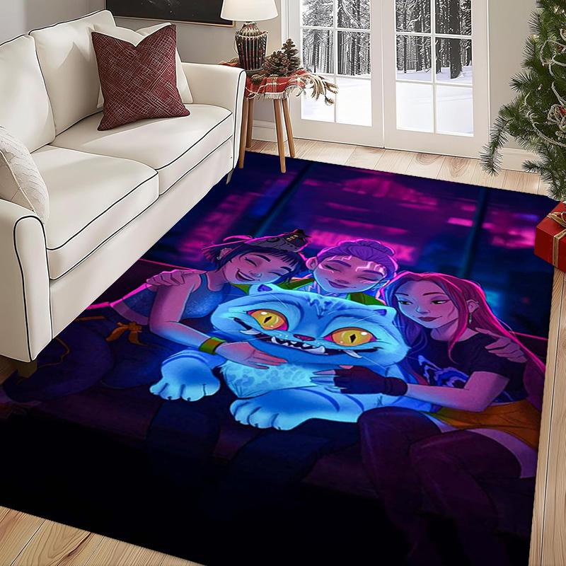 Dynamic Warriors: Action Adventure carpet Doormat Suitable for all seasons Art Office chair cushion Protective pad