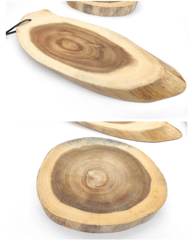 High-End Irregular Acacia Wood Cutting Board & Platter for Camping and Picnics